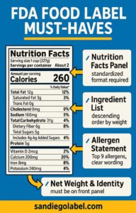 Requirements for Food labels