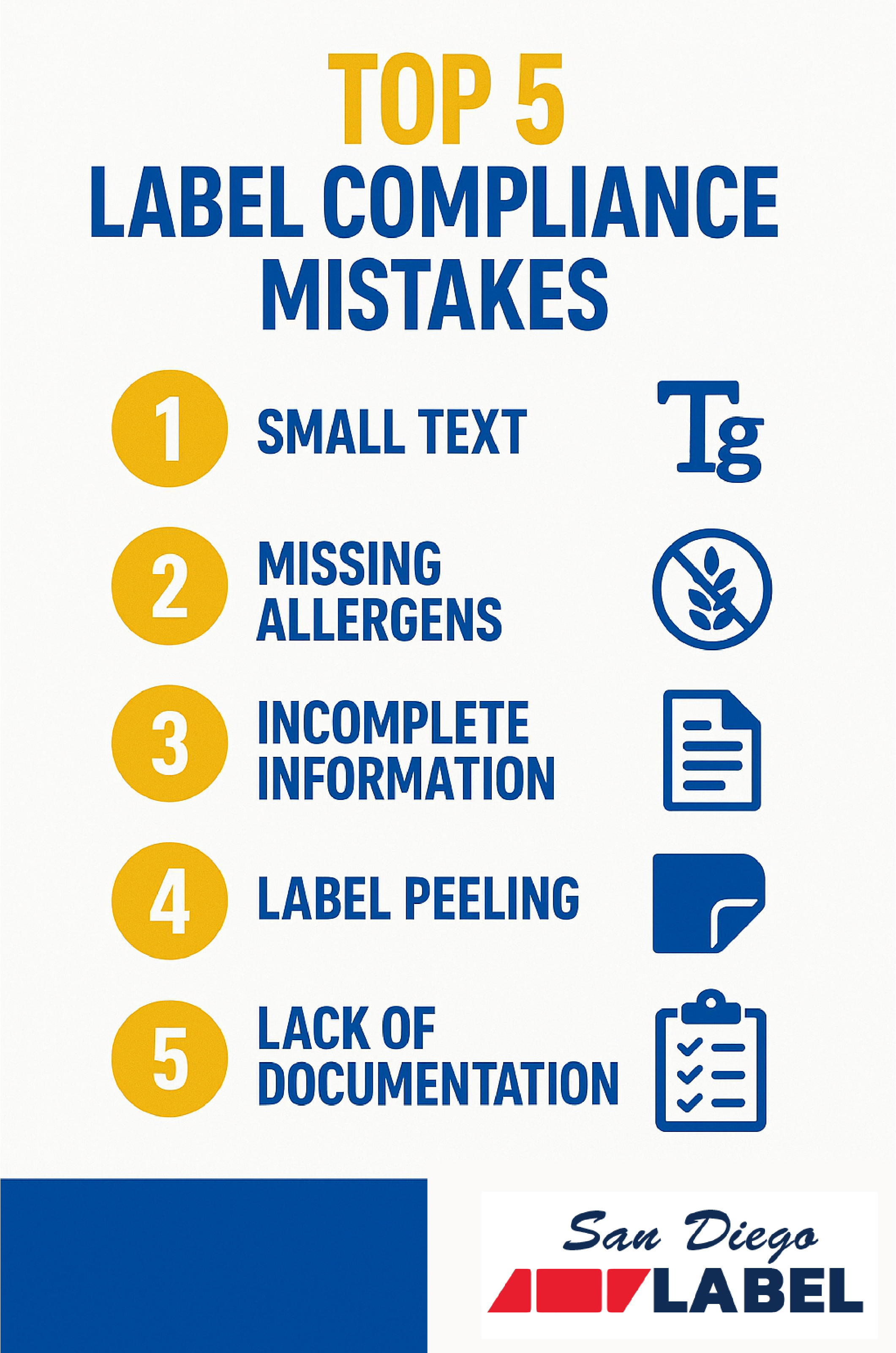 5 Common Label Compliance Mistakes That Cost Businesses Thousands