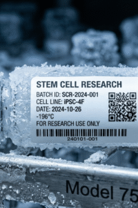 cold storage labels on vial